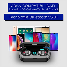 Cargar imagen en el visor de la galería, Audífonos Inalámbricos Bluetooth Earbuds F9 Negro - tugift.cl Earpods Audífonos Inalámbricos Bluetooth Earbuds F9 Negro
