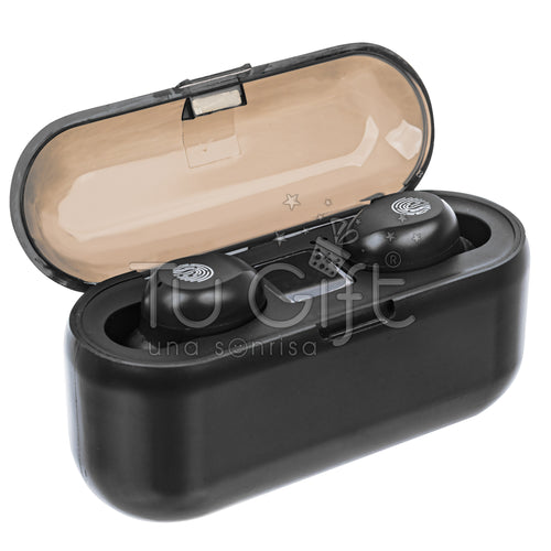 Audífonos Inalámbricos Bluetooth Earbuds F9 Negro - tugift.cl Earpods Audífonos Inalámbricos Bluetooth Earbuds F9 Negro