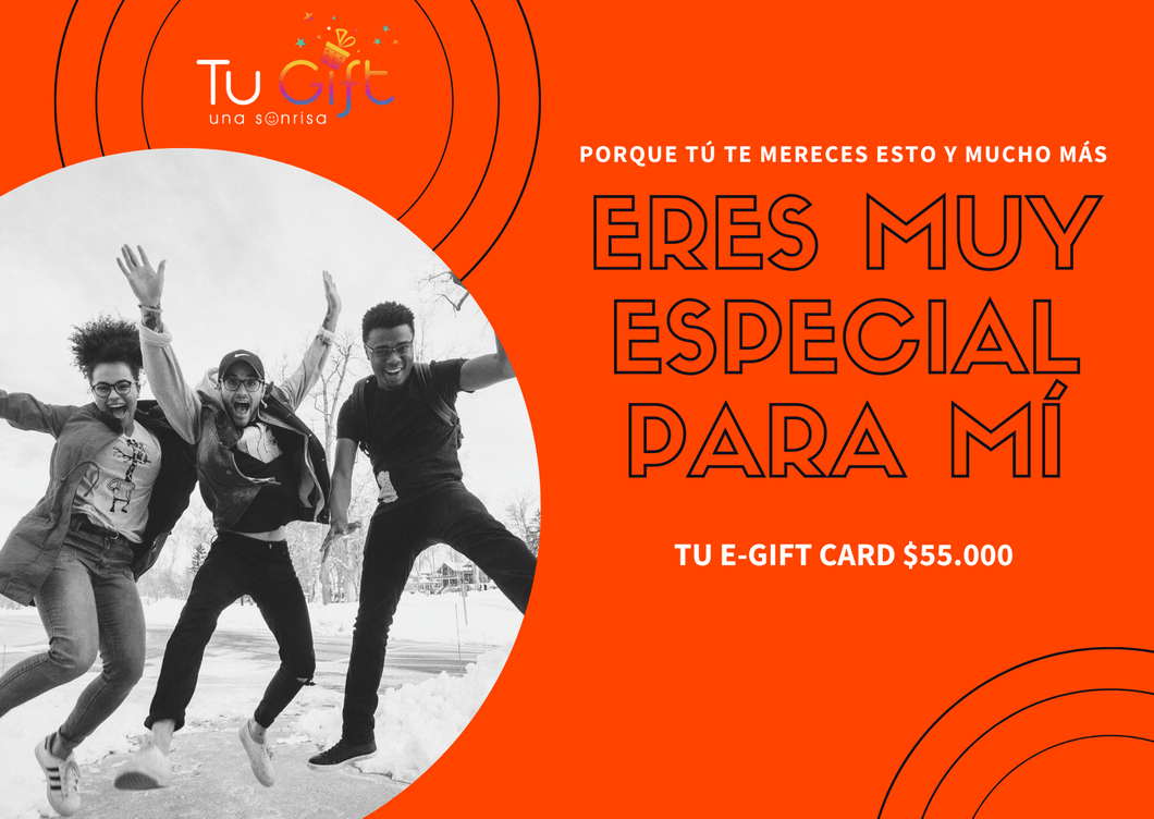 TU E-GIFT CARD DE $55.000 - tugift.cl E-GIFT CARD TU E-GIFT CARD DE $55.000